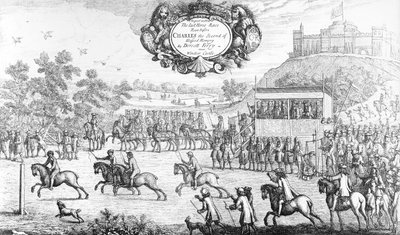 The Last Horse Race kördes före Charles the Second of Blessed Memory av Dorsett Ferry, nära Windsor Castle, 24 augusti 1684, 1687 av Francis Barlow
