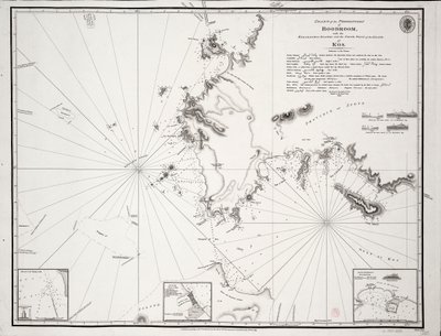 Karta över Boodrooms udde med Karabaghlaöarna och ön Kos nordspets ... av Francis Beaufort F.R.S. ... 1811 av Francis Beaufort