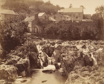 Vid Pont y pair, Bettws-y-Coed, North Wales, 1856. av Francis Bedford
