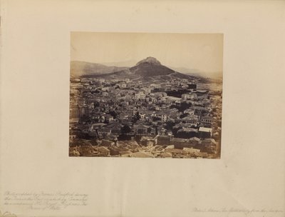 Aten - Den moderna staden från Akropolis av Francis Bedford