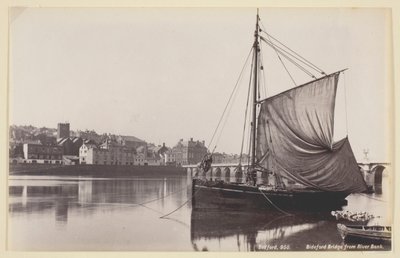 Bideford Bridge från flodstranden av Francis Bedford