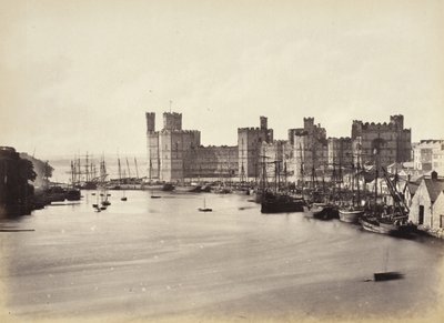Carnarvon Castle och flodmynningen (578) av Francis Bedford