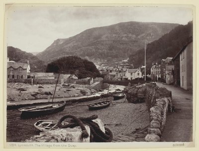 Lynmouth, byn från kajen av Francis Bedford