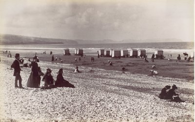 Pensarn Beach, 1870-talet. av Francis Bedford