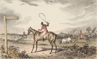[Rävjakt] Uppsättning av tolv "Turners / Illustrationer / till Nimrod / om jägarnas tillstånd", kompletterande till C. J. Apperleys upplaga från 1834. av Francis Calcraft Turner
