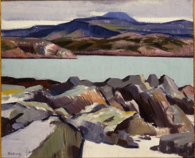 Ben More, från ovan Port Beag na Sligeanach (olja på duk) av Francis Campbell Boileau Cadell