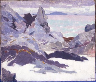 Cathedral Rock, Iona (olja på duk) av Francis Campbell Boileau Cadell