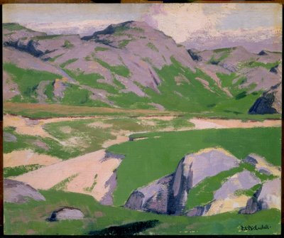 Lake and Mountains (se 145804 för baksidan) av Francis Campbell Boileau Cadell