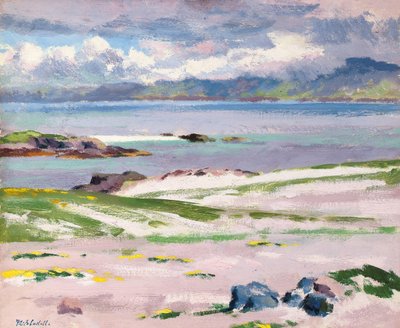 Towards Mull från Choc Ard Anraidh, Iona, ca 1928 (olja på duk) av Francis Campbell Boileau Cadell