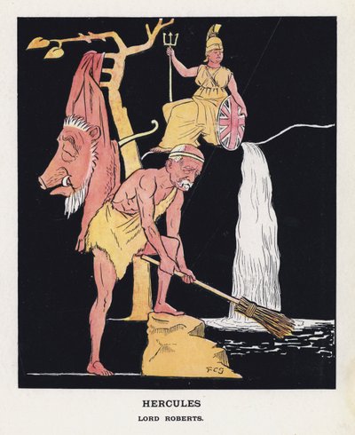 Hercules, Lord Roberts (färg litho) av Francis Carruthers Gould