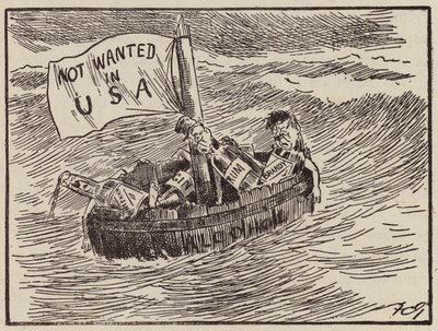Förbudstiden i USA (litografi) av Francis Carruthers Gould