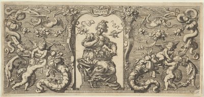Taste Gust, från Five Senses Five Senses, ca. 1655 av Francis Cleyn