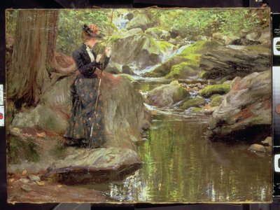 Baiting the Line (olja på duk) av Francis Coates Jones