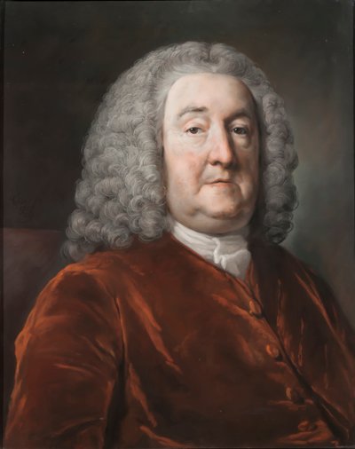 Porträtt av Sir Edward Hulse, 1st Baronet, 1757 (pastellfärgad på papper) av Francis Cotes