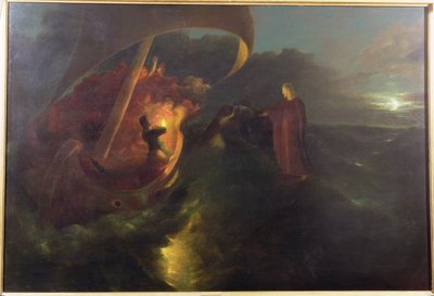 Kristus går på Galileiska sjön av Francis Danby