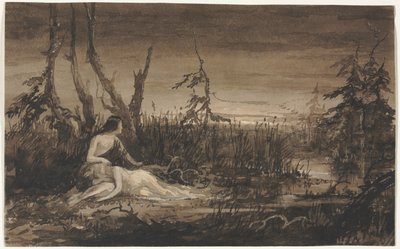 Figurer i ett landskap av Francis Danby