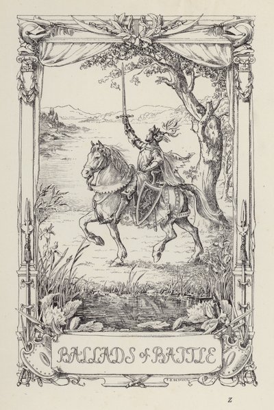 En annan bok med verser för barn: Ballader om strid (litografi) av Francis Donkin Bedford