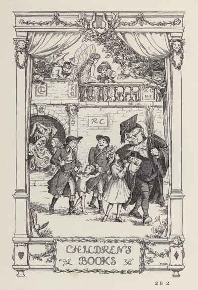 En annan bok med verser för barn: Barnböcker (litografi) av Francis Donkin Bedford