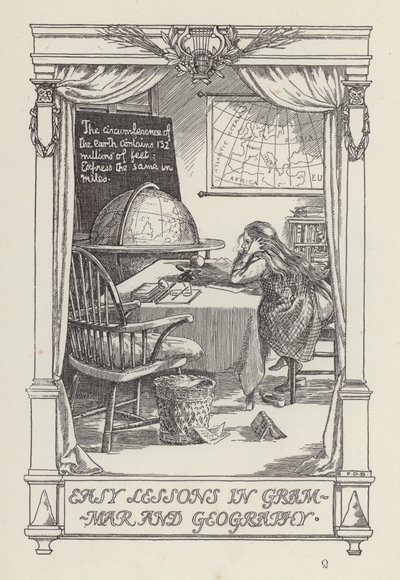 En annan bok med verser för barn: Enkla lektioner i grammatik och geografi (litografi) av Francis Donkin Bedford