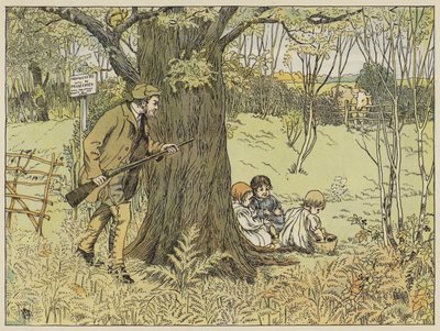 Game-Keeper (färglitografi) av Francis Donkin Bedford