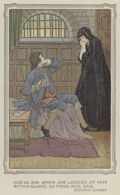 Illustration till The History of Henry Esmond (färglitografi) av Francis Donkin Bedford