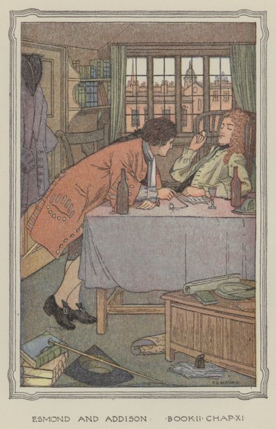 Illustration till The History of Henry Esmond (färglitografi) av Francis Donkin Bedford
