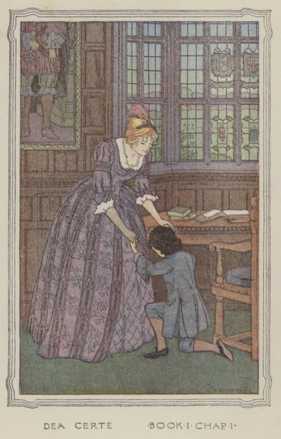 Illustration till The History of Henry Esmond (färglitografi) av Francis Donkin Bedford