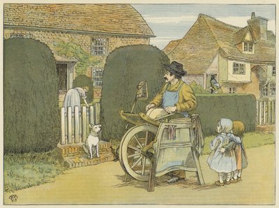 Knivkvarn (färglitografi) av Francis Donkin Bedford