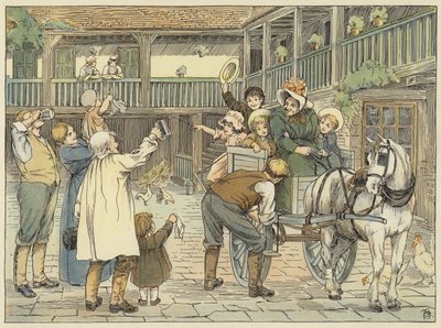 Ostler (färglitografi) av Francis Donkin Bedford