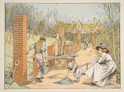 The Builder, från Four and Twenty Toilers, publ. 1900 (färglitografi) av Francis Donkin Bedford