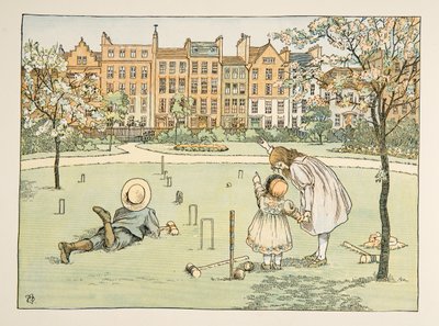 The Chimney Sweep, från Four and Twenty Toilers, pub. 1900 (färglitografi) av Francis Donkin Bedford