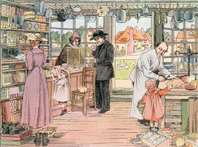 The General Store, 1899. Ur The Book of Shops, 1899 av Francis Donkin Bedford