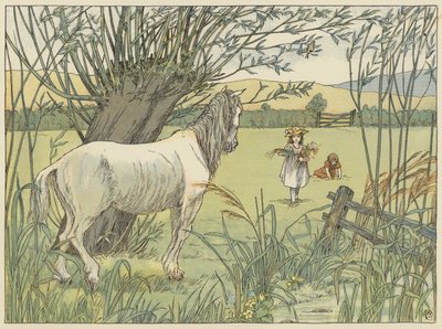 Den gamla busshästen (färglitografi) av Francis Donkin Bedford