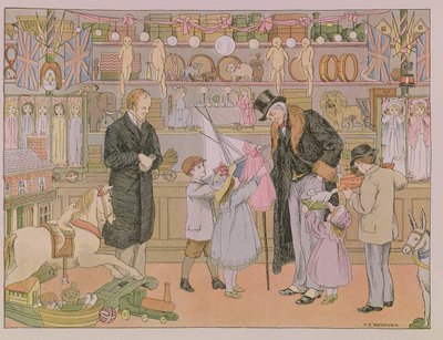 Leksaksaffären, från "Butikernas bok av Francis Donkin Bedford