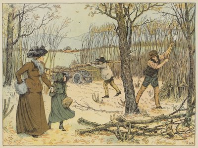 Woodman (färglitografi) av Francis Donkin Bedford