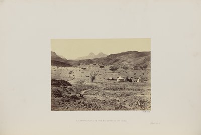 En campingplats i Sinais vildmark av Francis Frith