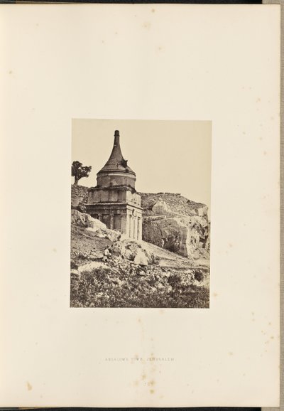 Absaloms grav, Jerusalem av Francis Frith