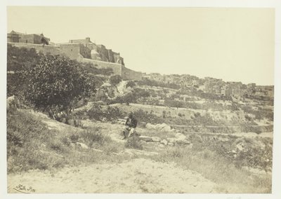 Betlehem, med Födelsekyrkan, 1857. av Francis Frith