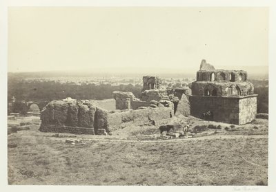 Avlägsen utsikt över Damaskus, 1857. av Francis Frith