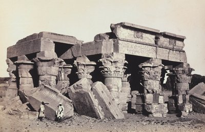 "Egypten och Palestina": ruinerna av templet Sobek och Haroeri från Kom Ombo, övre Egypten av Francis Frith