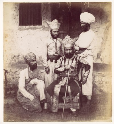 [Fyra män från Ostindien] av Francis Frith