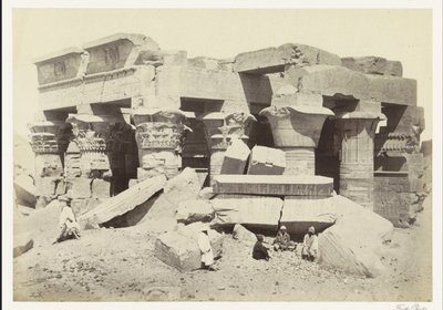 Utsikt över templet Kom Ombo Kom Ombo. NearView. (titel på objekt) av Francis Frith