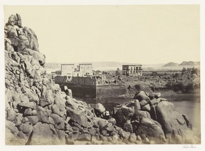 Utsikt över södra sidan av Philae Island Södra änden av ön Philae (titel på objekt) av Francis Frith