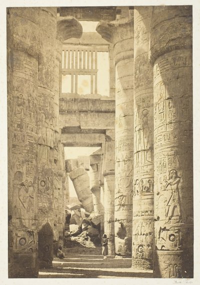 Interiör av Kolumnhallen, 1857, tryckt 1862. av Francis Frith