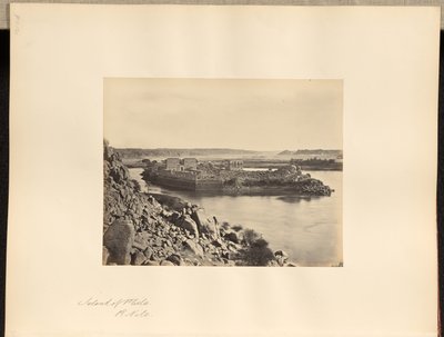 Philae-ön, R. Nilen av Francis Frith