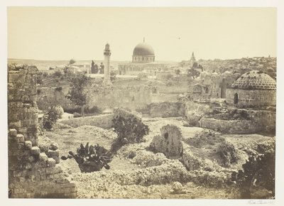 Jerusalem från stadsmuren av Francis Frith