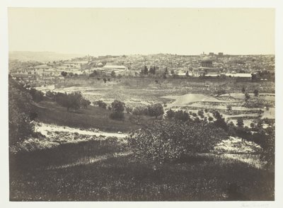 Jerusalem, från Olivberget, nr 1 av Francis Frith