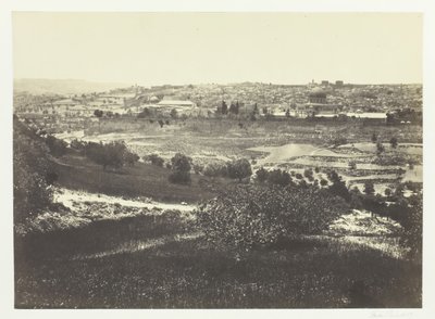 Jerusalem, från Oljeberget, nr 1, 1857. av Francis Frith