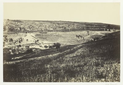 Jerusalem, från Oljeberget, nr 2, 1857. av Francis Frith