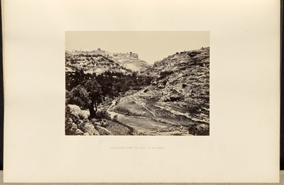 Jerusalem, från En-Rogels brunn av Francis Frith